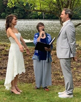 The joyful moment of Pronouncement! (image courtesy a guest of the couple)