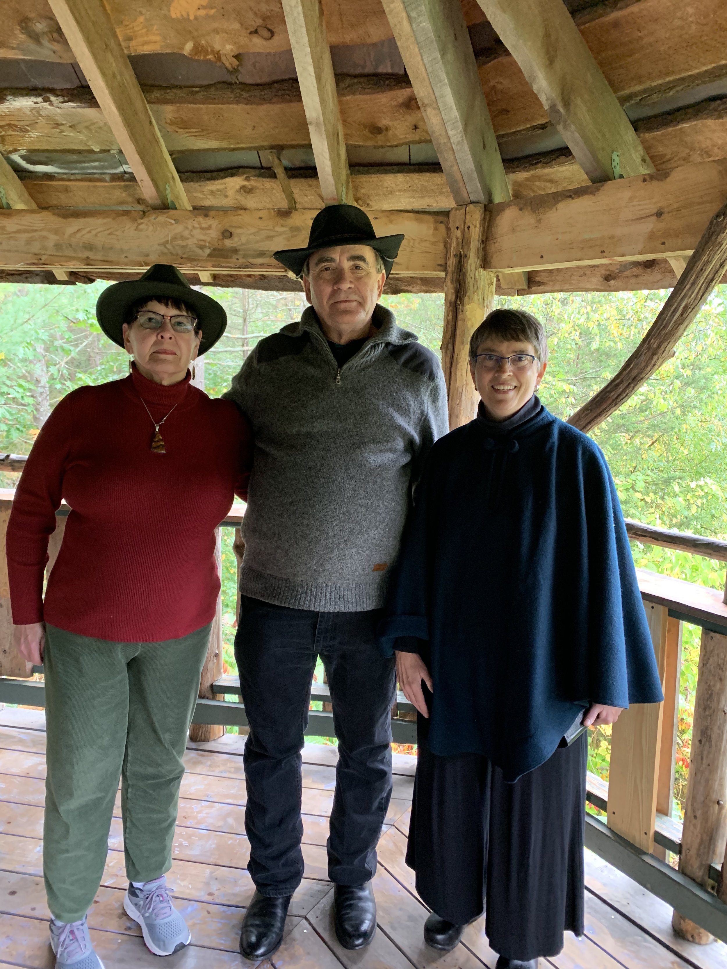 Vow Renewal ceremony in Burlington Vermont treehouse. Martha Dallas, officiant